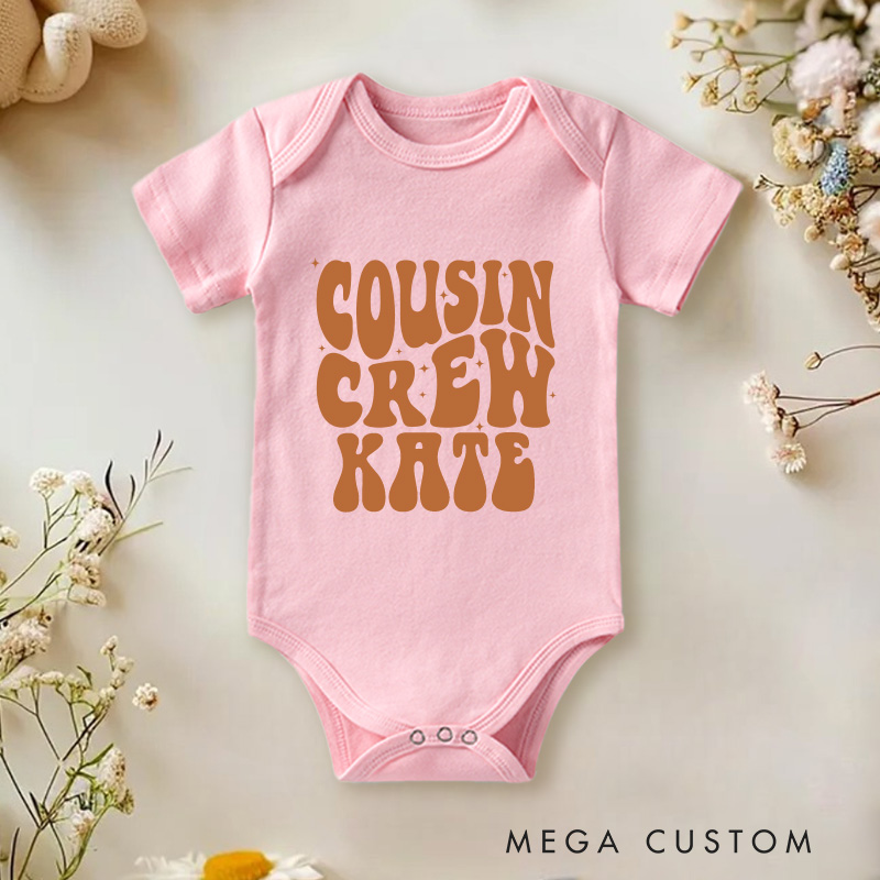 Personalized Cousin Crew Baby Onesie Cute Cousin Gift Funny Baby Gift
