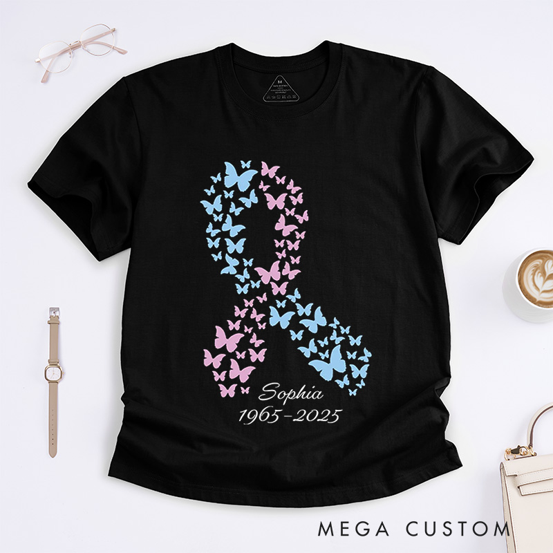 Personalized Pregnancy and Infant Loss T-Shirt Infant Loss Awareness Month Tee Infant Loss Gifts Gift