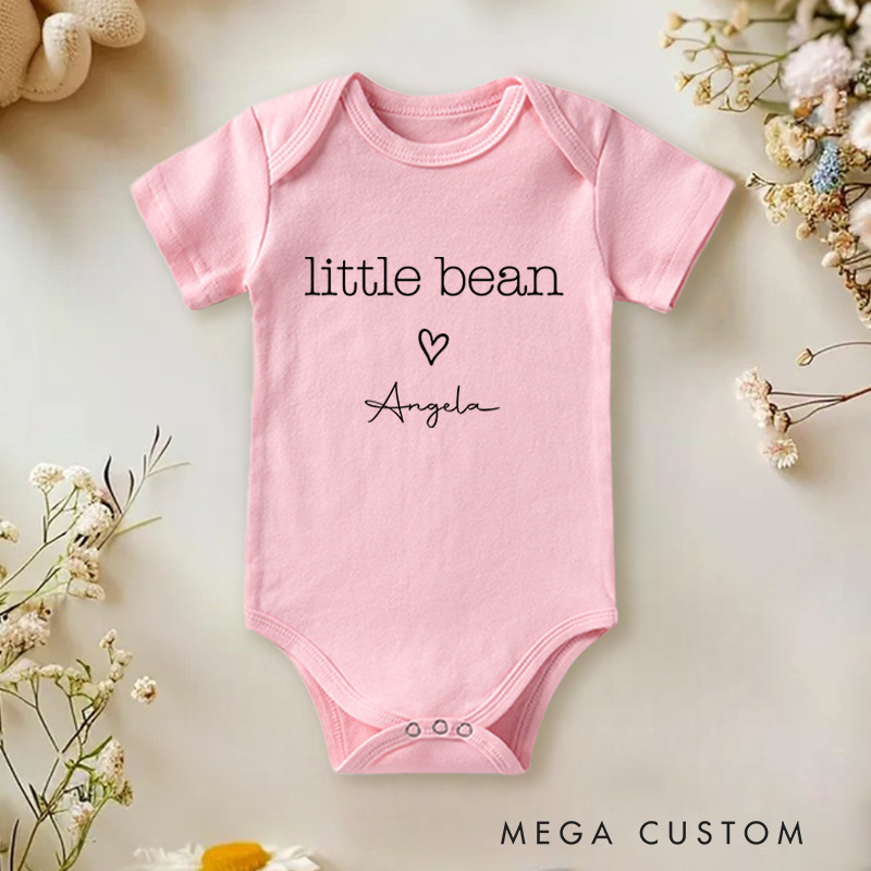 Personalized Little Bean Sweet and Minimalist Design for Your Tiny Treasure Baby Gift Baby Onesie  