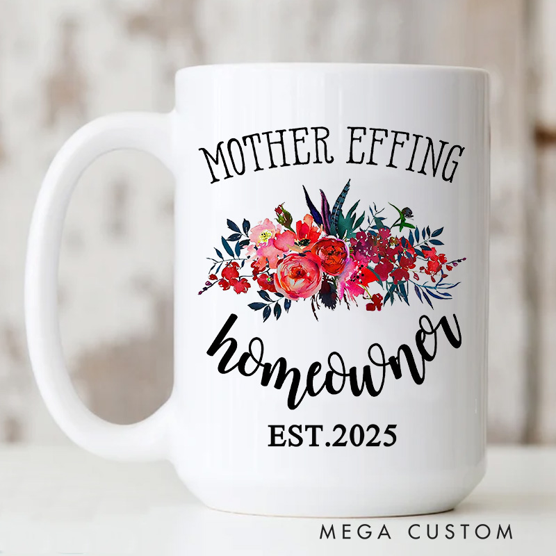 Personalized Mug Homeowner Mug Custom 15oz Coffee Mug Housewarming Gift HomeOwner Gift First Time Home Buyer Gift Realtor Closing Gift Home Gift