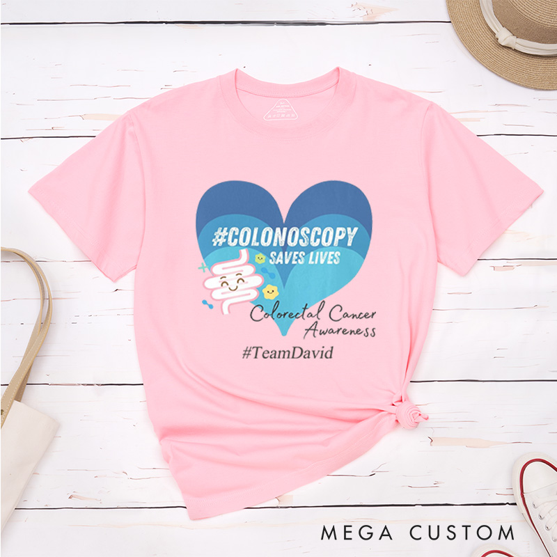 Personalized Colon Cancer Survivor Support Warrior T-Shirt