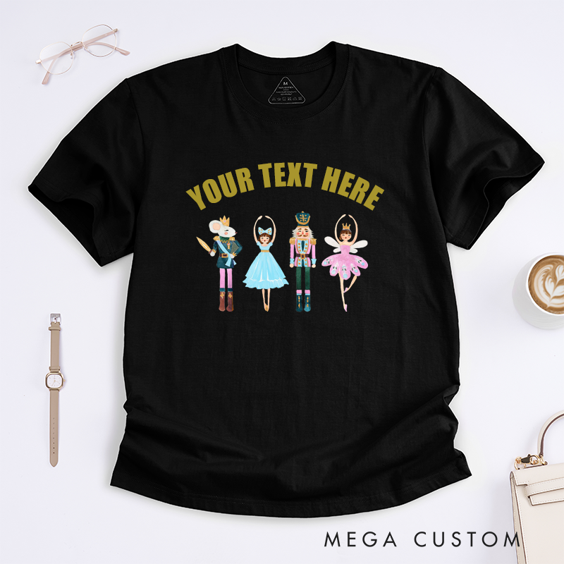 Personalized Dance Ballet T-Shirt Custom Name Gift for Kids Boys Girls Unisex Holiday Dance Outfit Unique Present for Ballet Lovers