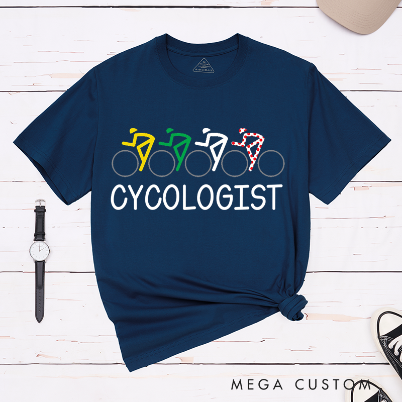 Personalized Cyclists T-Shirt with Bicycle Mountains Teamwork for Outdoor Adventures Riding Cycling Biking Enthusiasts