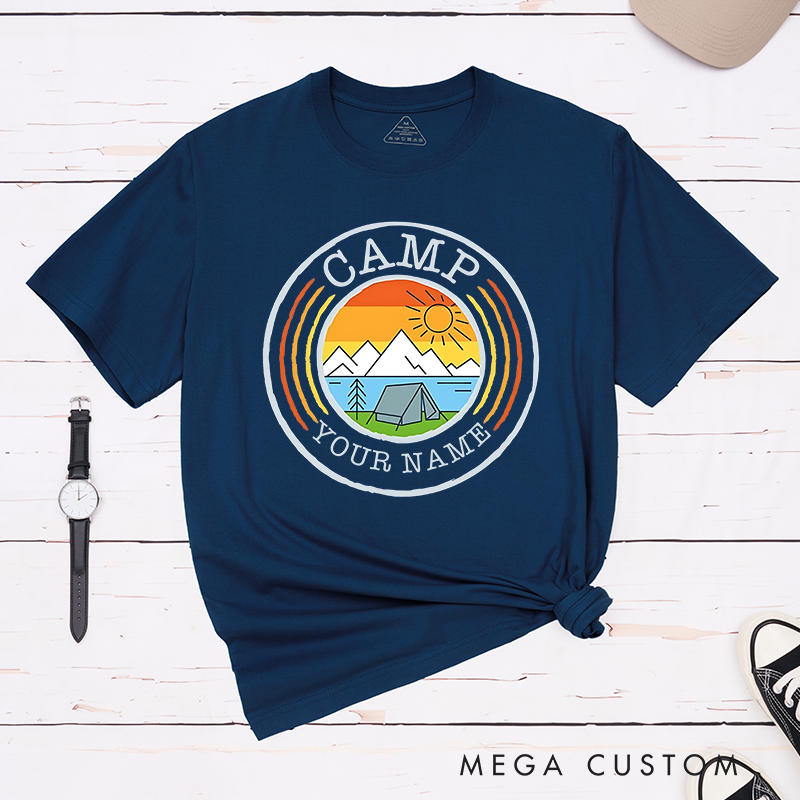 Personalized for Family Friends T-Shirt Camp T Shirt  Gift for Outdoors Hiking Lovers