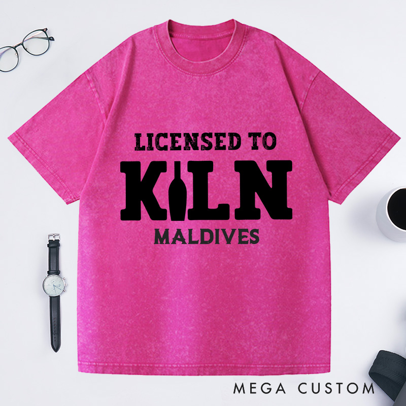 Personalized Licensed to Kiln Washed T-Shirts Artist Shirt Pottery Apparel Art Teacher Gift Idea Funny Pottery Shirt 