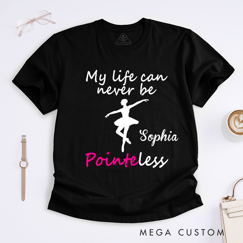 Personalized Ballet Dancer T-Shirt Unique Gift for Dancer Custom Name Ballerina Dance Tee Present for Girls Women Ballet Enthusiasts