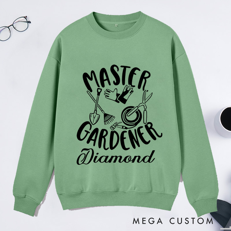 Personalized Master Gardener Classic Sweatshirts Gardener Sweatshirt with Name Plant Lover Gift Gardening Lover Gift Gardener Gift