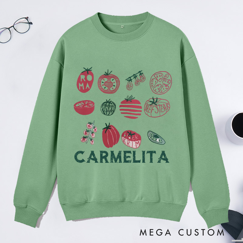 Personalized Grandma's Garden Classic Sweatshirts Mama's Garden Sweatshirt with Name Plant Lover Gift Gardening Gift Gardener Mother's Day Gift