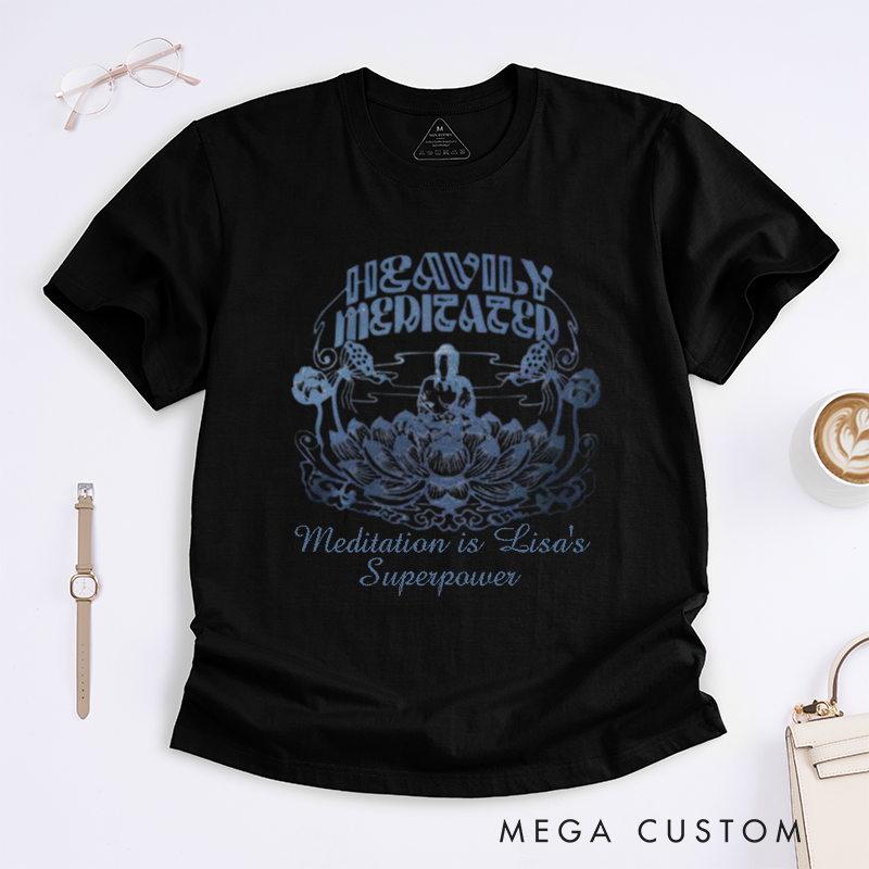 Personalized Beautiful Buddha T-Shirt Buddhist Meditation T-Shirt Buddhism Yoga Wear Buddhist T-Shirt Women Gift