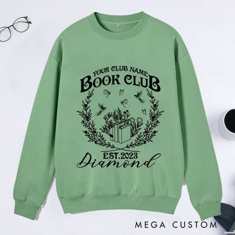 Personalized Book Club Classic Sweatshirts Since Reading Club Sweatshirt with Name Sweatshirt Book Lovers Gift Librarian Gift Reading Gift