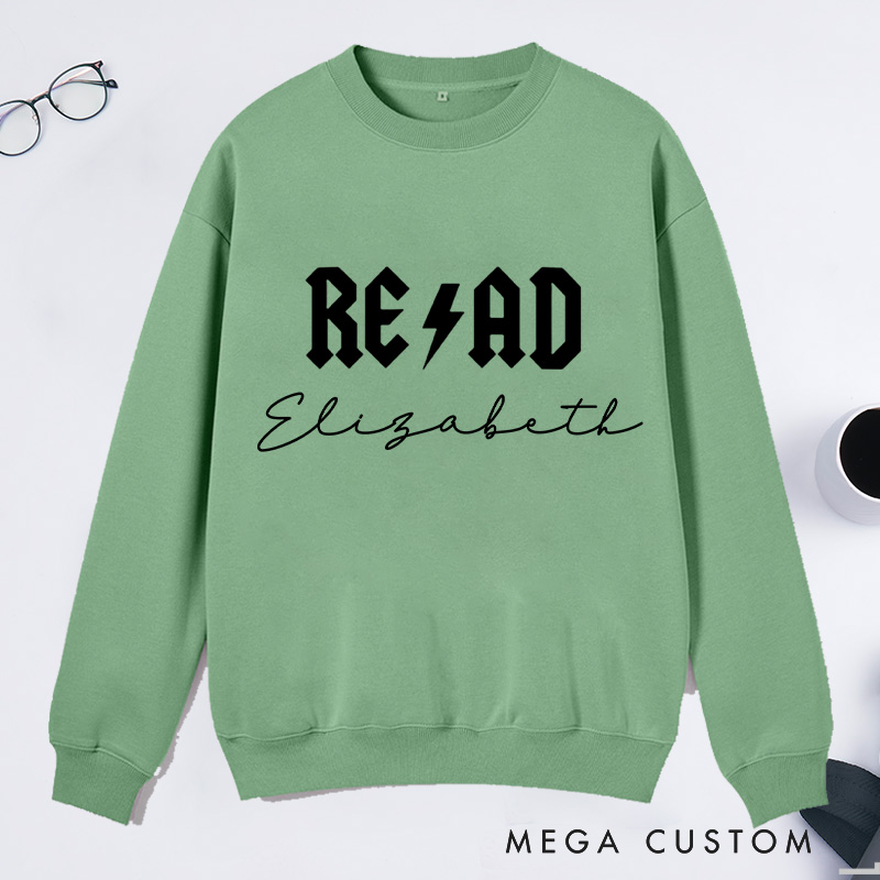 Personalized Read Classic Sweatshirts Custom Bookish Sweatshirt with Name for Book Lover Gift Librarian Gift Reader Gift Reading Gift