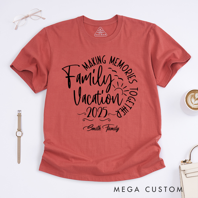 Personalized Family Vacation Classic T-Shirts Traveling Lovers Shirt Gift for Travel Lovers Family Holiday Tshirt