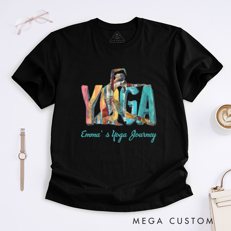 Personalized Yoga T-Shirt Motivational Inspirational T-Shirt Meditation T-Shirt Motivational T-Shirt Zen Clothing Yoga Clothes