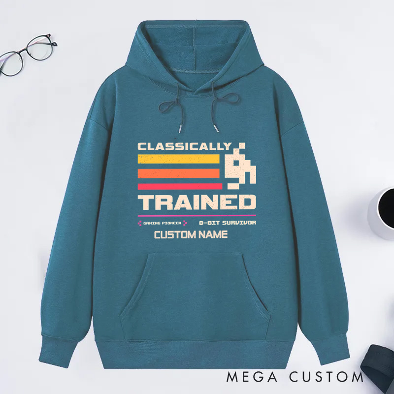 Personalized 8-Bit Survivor Classic Hoodies Games Lover Gift for Geek Nerd