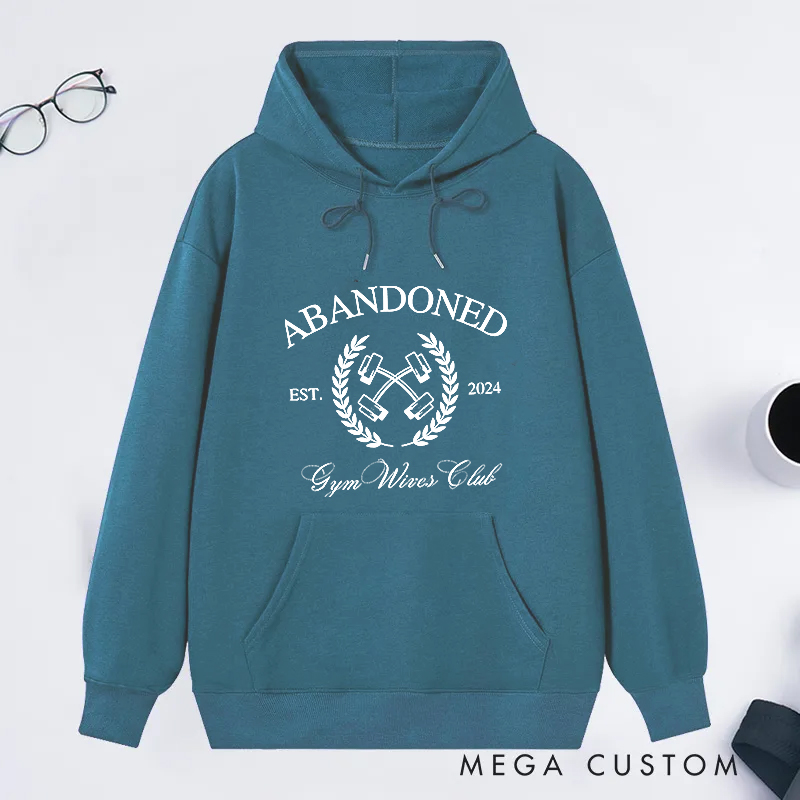 Personalized Gym Classic Hoodies with Design with Established Year for Fitness Enthusiasts Bodybuilders and Gym Lovers