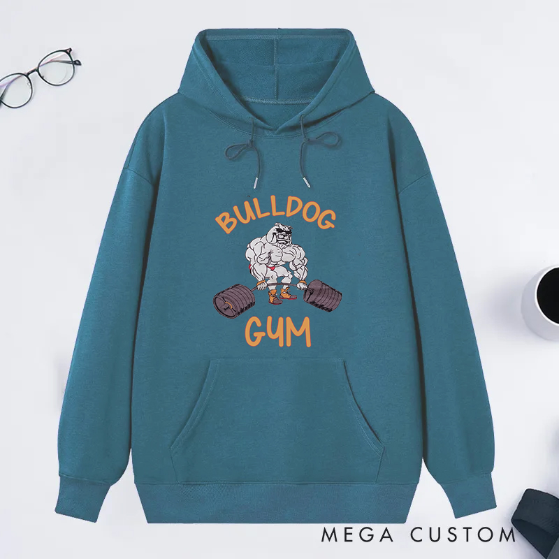 Personalized Fitness Classic Hoodies with Cartoon Design for Fitness Enthusiasts Bodybuilders and Gym Lovers