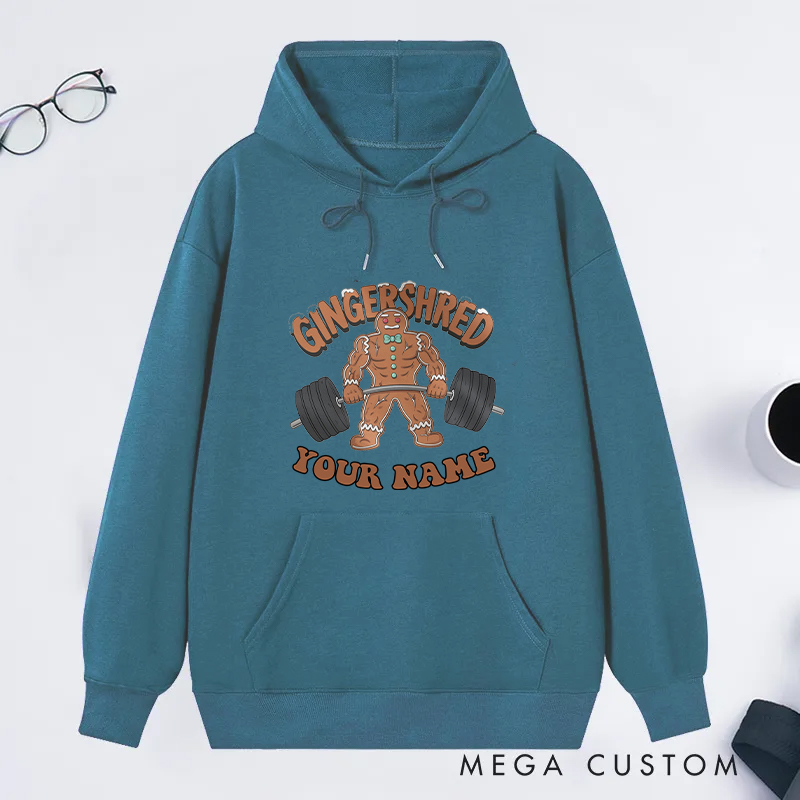 Personalized Gym Classic Hoodies with Creative Bread Design for Fitness Enthusiasts Bodybuilders and Gym Lovers