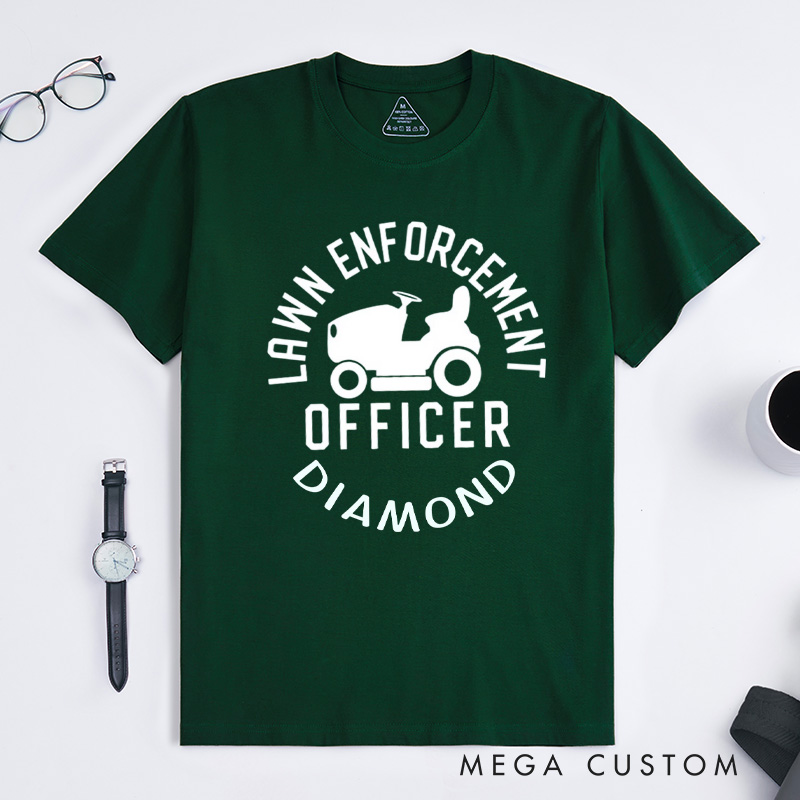 Personalized Lawn Enforcement Officer Classic T-shirts Dad T-Shirt Lawn Guy Shirt Lawn ranger Shirt Gift For Dad Gardener Shirt Gardening Lover Gift