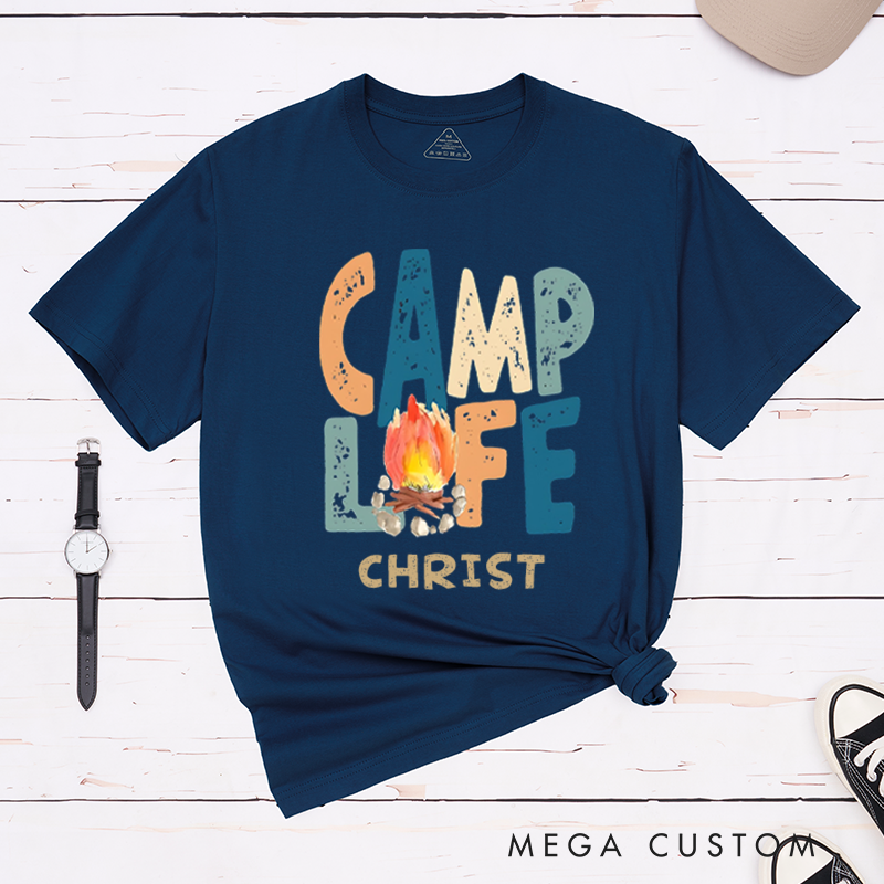 Personalized Camp Life Outdoors T-Shirt Camping Hiking Shirt Travel Adventurers Lovers Gift
