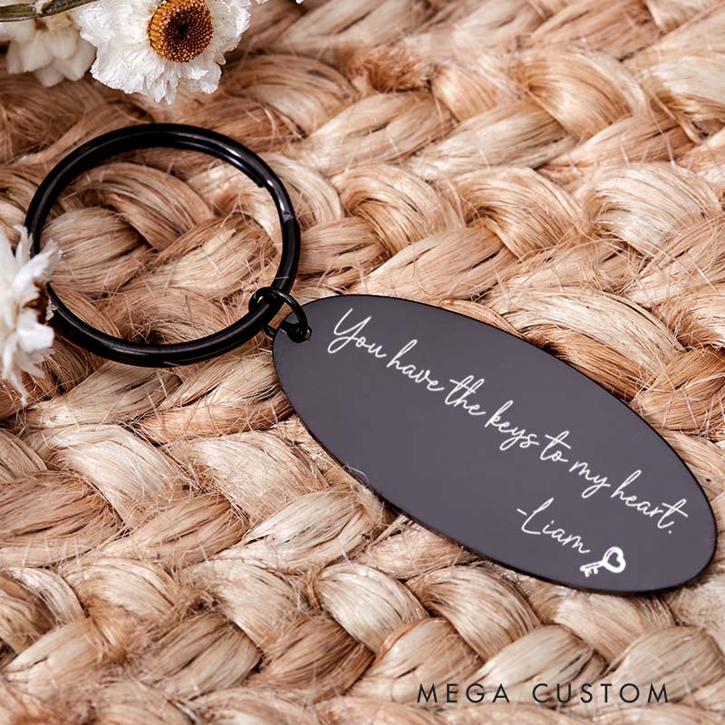Personalized Housewarming Keyring Engraved You Have the Keys to My Heart Keychain New Home Gift for Homeowner Moving House Gift Housewarming Gift