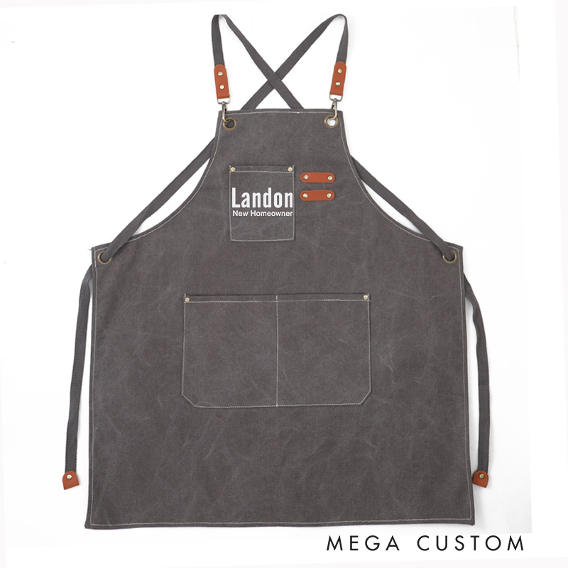 Personalized Housewarming Apron Unique Kitchen Gift for New Homeowners Perfect for Cooking Baking BBQ Housewarming Parties Gifts Father's Day Gifts