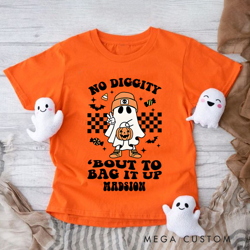 Personalized Funny Halloween Toddler T-Shirt Gift for Kids