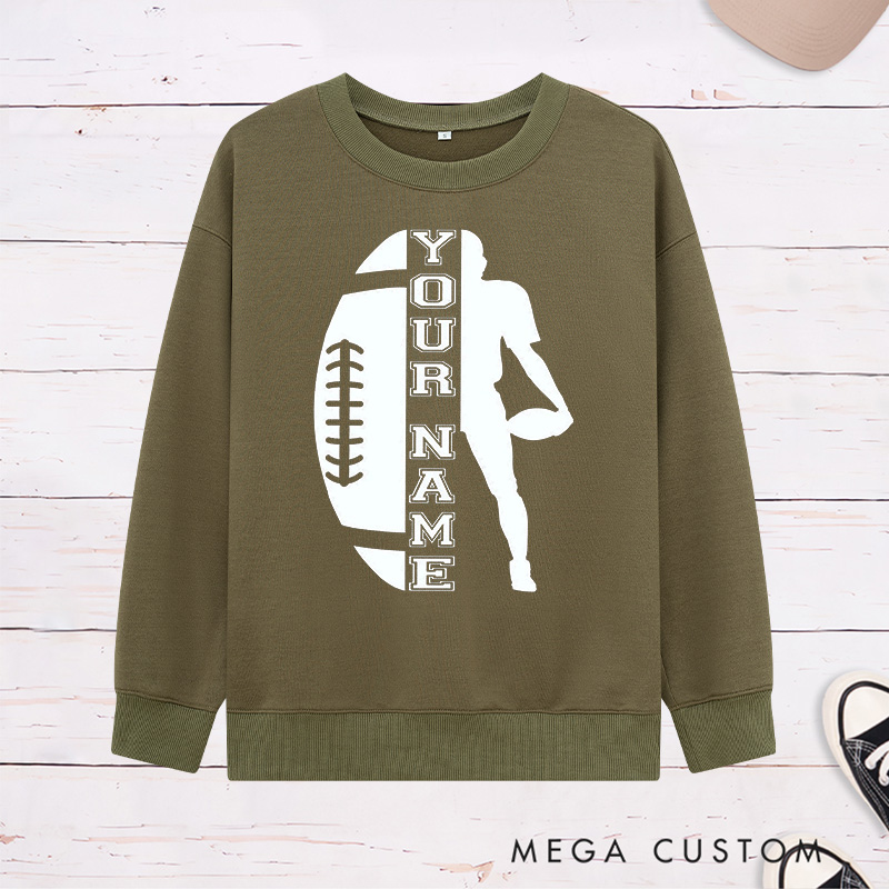 Personalized American Football Sweatshirt with Custom Your Name