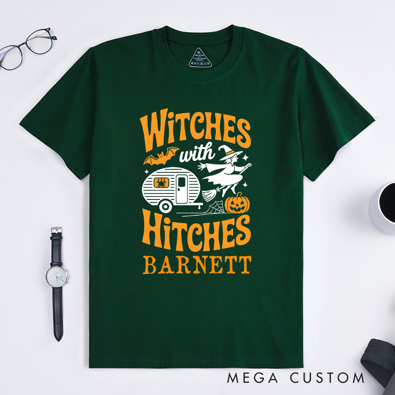 Personalized Camping Halloween Funny Witch Essential T-Shirt Camping Car Rv Pumpkin T-Shirt Gift Outdoor