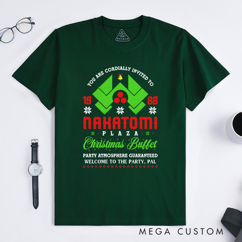 Personalized Christmas Buffet T-Shirt Retro Movie Enthusiasts Christmas Gift for Geek Nerd