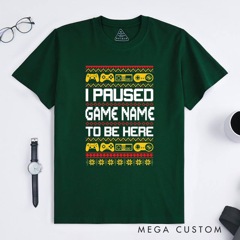 Personalized Game Lovers Christmas T-Shirt Gamers Shirt Christmas Gift for Geek Nerd