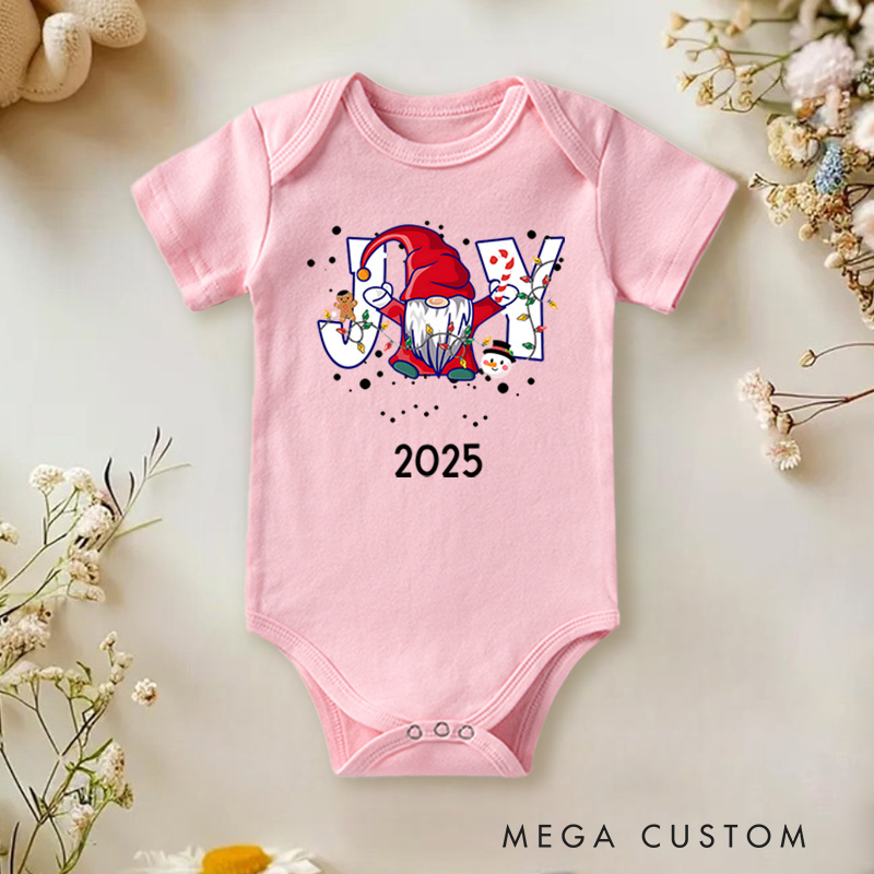 Personalized Santa with Gifts Baby Onesie Perfect for Adding Fun and Charm to Holiday Outfits Baby Onesie
