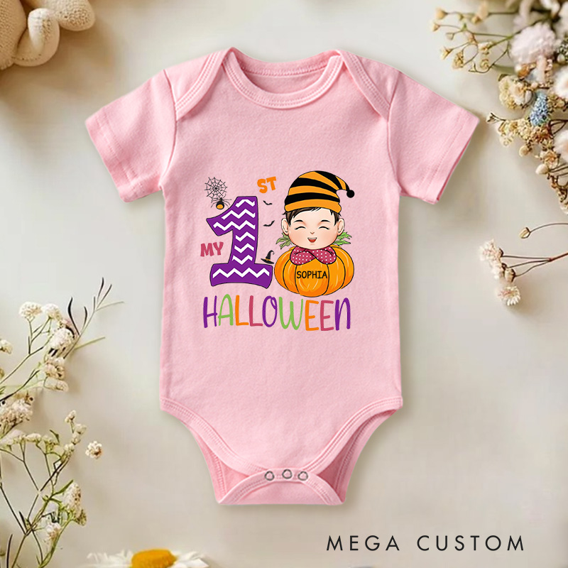 Personalized My 1st Halloween Baby Onesie
