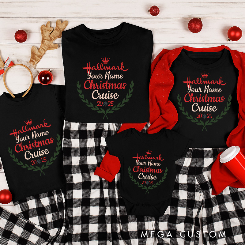 Personalized Classic Christmas Movie Inspired Movie Watching Cruise Christmas Family Matching Shirts Group Shirts Movie Holiday Shirt