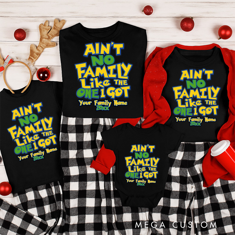 Personalized Poket Inspired No Family Like The One I Got Christmas Family Matching Shirts Group Shirts Gamer Holiday Shirt