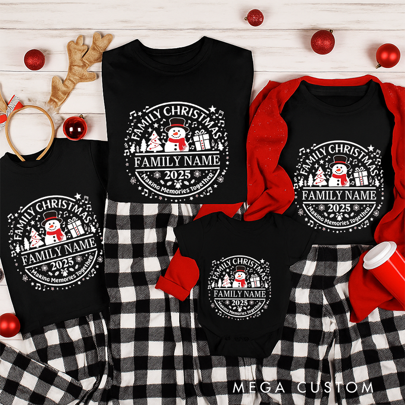 Personalized Family Matching Christmas Shirt Family Christmas Making Memories Together Shirt Family Christmas Matching Tee Christmas Gift