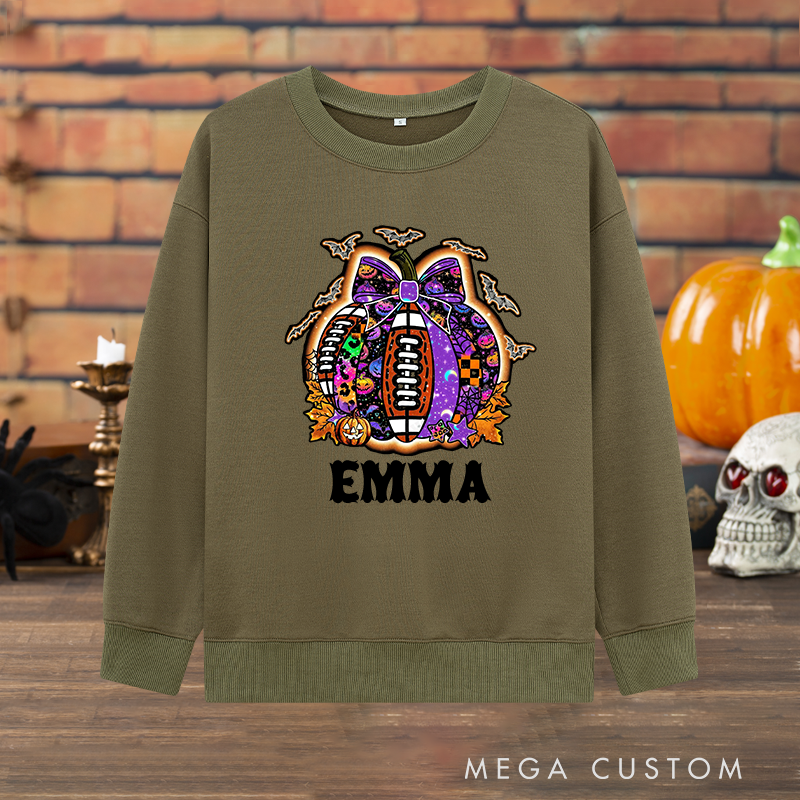 Personalized Halloween Sweatshirt with Custom with Your Name for a Festive Look