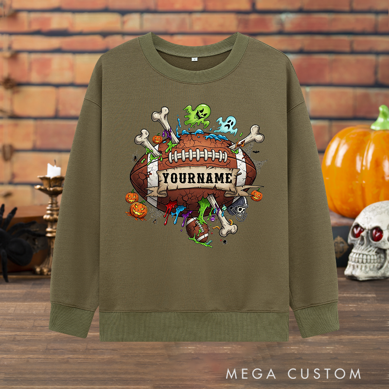 Personalized Halloween Sweatshirt with Custom with Your Name for a Spooky Vibe