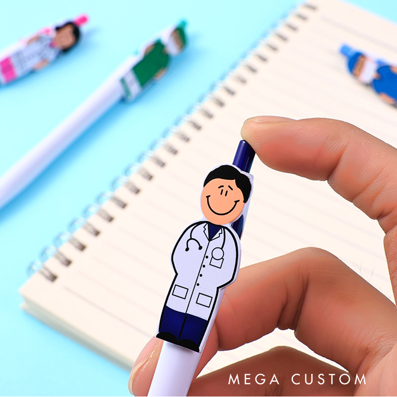 Personalized Nurse Character Pens Custom Nurse Name Pens Nurse Appreciation Gift
