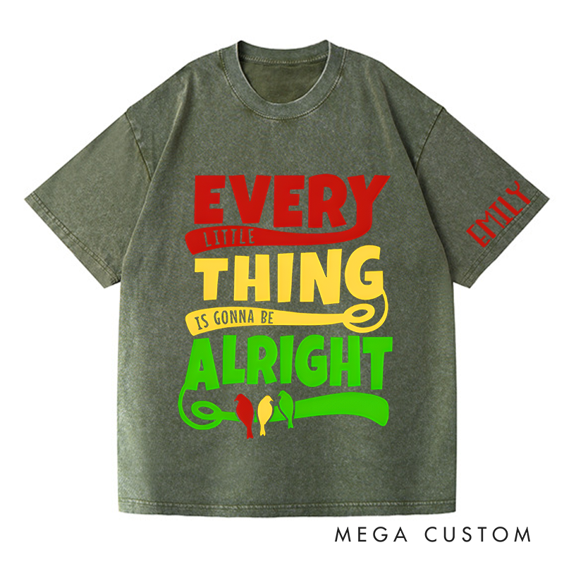 Personalized Washed T-Shirts Hey You Out There in the Cold Getting Lonely Getting Old Can You Feel Me T-Shirt