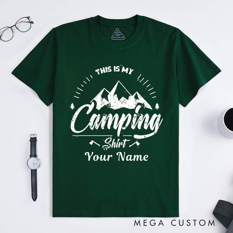 Personalized Adventure Awaits Explore the Outdoors T-Shirt  Hiking Camping Adventurers Lovers Shirt Gift for Travel Friend