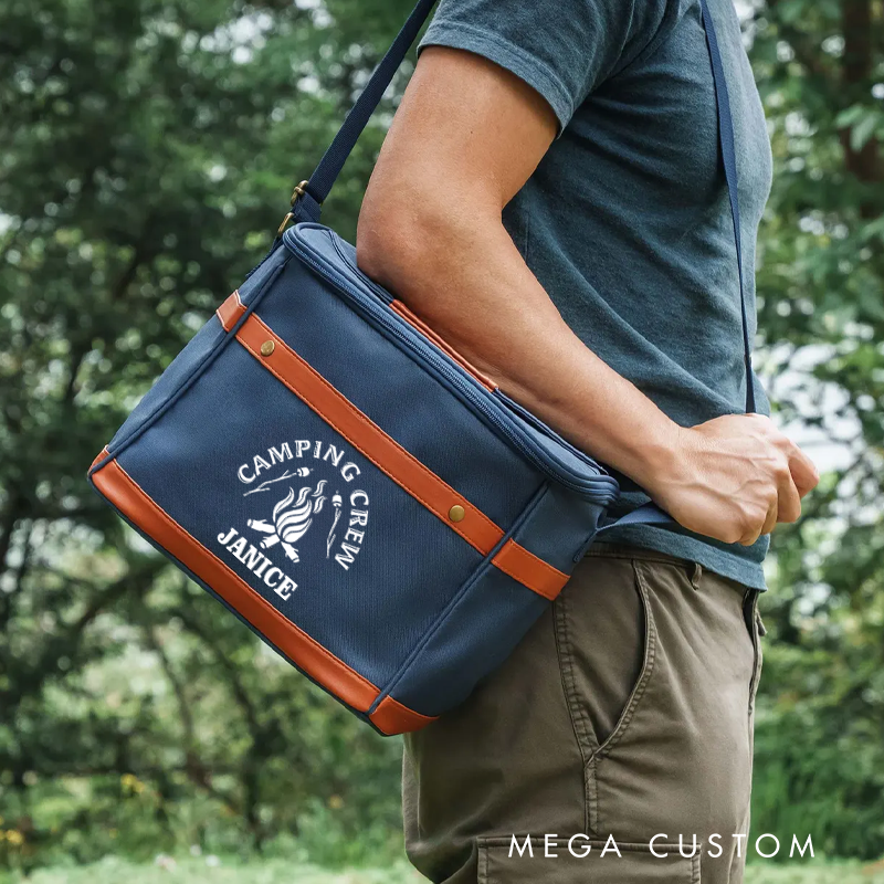Personalized Camping Crew Cooler Bags Outdoor Camping Picnic Bag Beer Cooler Bag Gift for Outdoor Adventures Enthusiasts