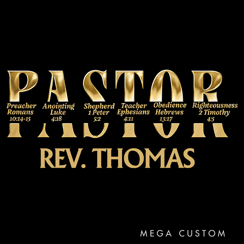 Personalized Pastor Appreciation Classic T-Shirt with Name Unisex T-Shirt Religious Gift for Pastor
