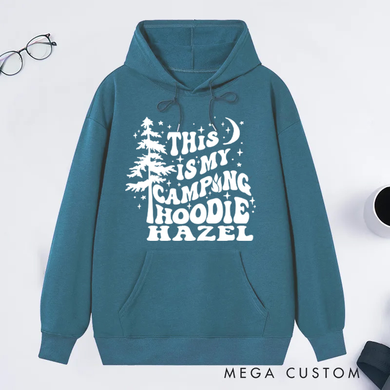 Personalized This Is My Camping Hoodie Camping Family Hoodie Adventure Hoodie Gift for Camping Outdoors Nature Lover