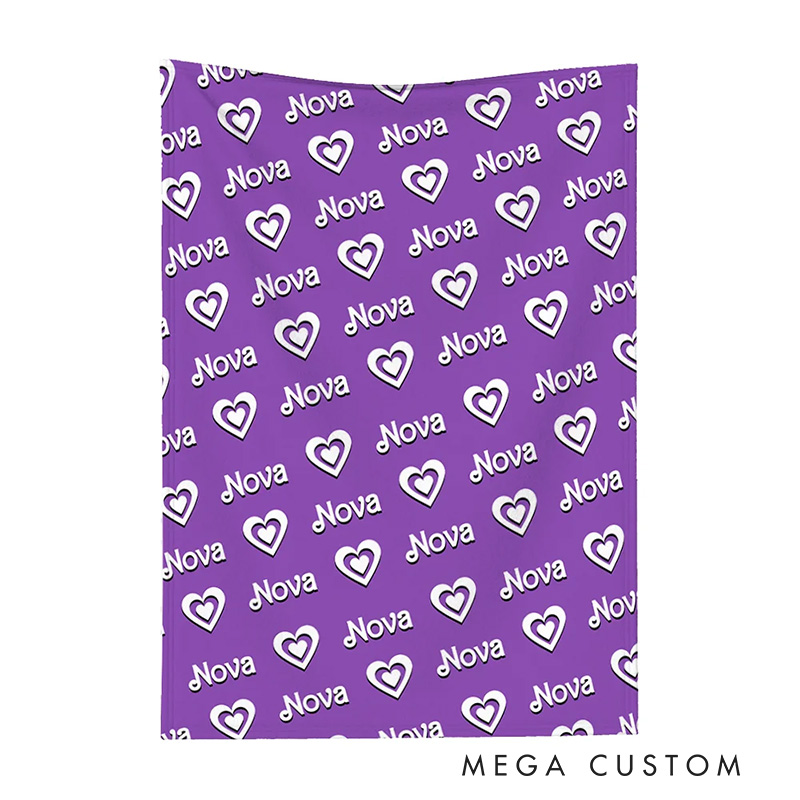 Personalized Soft Pink Doll Inspired Fashion Blanket Flannel Blanket Movie Blanket with Name for Film Fan