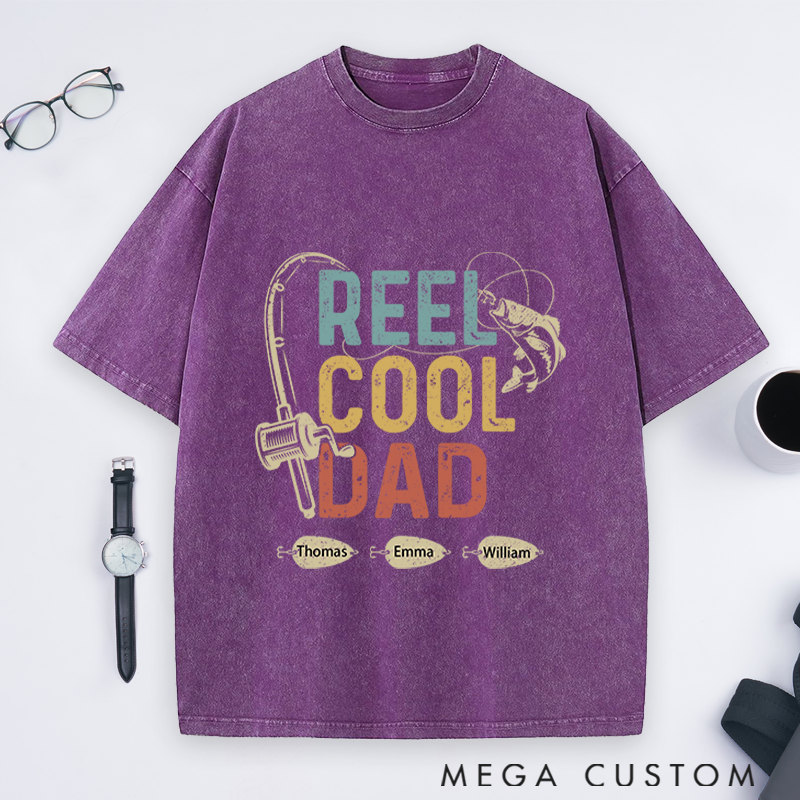 Personalized Fishing T-Shirt Unisex T-Shirt Reel Cool Dad Design Father's Day Gift Perfect Gift for Fisherman on Father's Day
