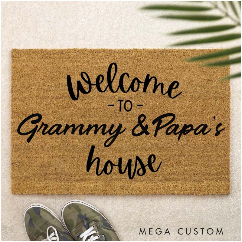 [Copy]Personalized There Is No Place Like Our House Doormat Housewarming Gift Durable Welcome Mat for New Home Indoor Outdoor Door Mat Family Home Decor Rug