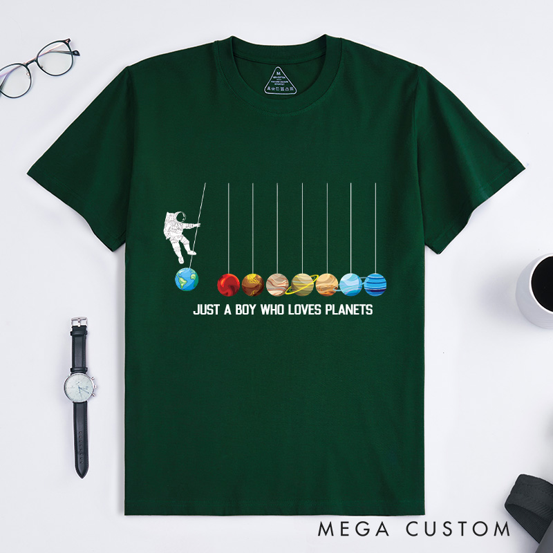 Personalized Astronaut Spaceman Planets Funny Space Dwarf Solar System Astronomy T-Shirt Space Geeks Gifts