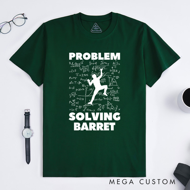 Personalized Rock Climbing T-Shirt Bouldering Problem Solving Shirt Present for Boulderer Lead Climb Tshirt Sport Climber Gift
