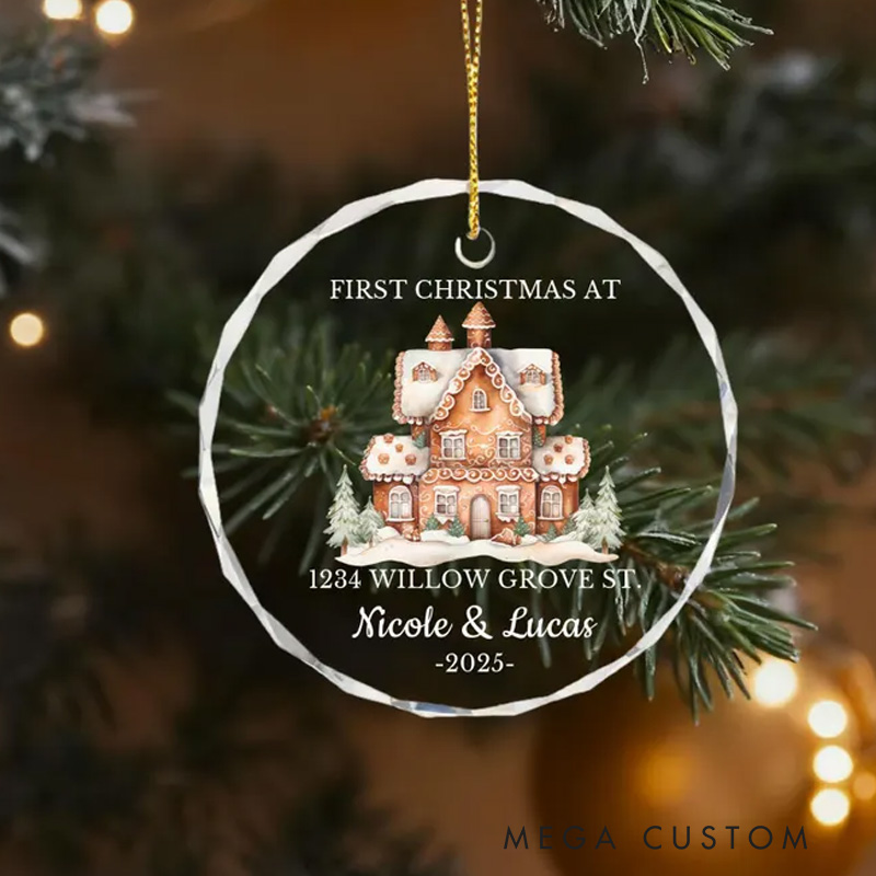 Personalized First Christmas At New Home Ornament New Home Gifts New Home Ornament Housewarming Gifts Unique Christmas Gifts for Couples