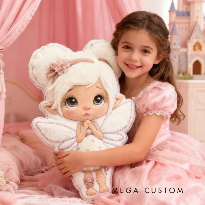 Personalized Garden Fairy Pillow with Custom Name Graphic 3D Print Pillow for Gardening Lovers
